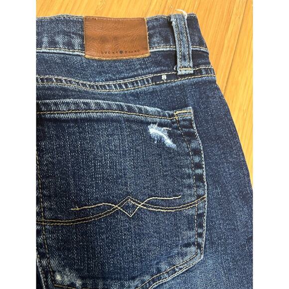 Lucky Brand Jeans Sienna Slim Boyfriend Women’s 6/28 Distressed Raw Hem Boho - Picture 15 of 16